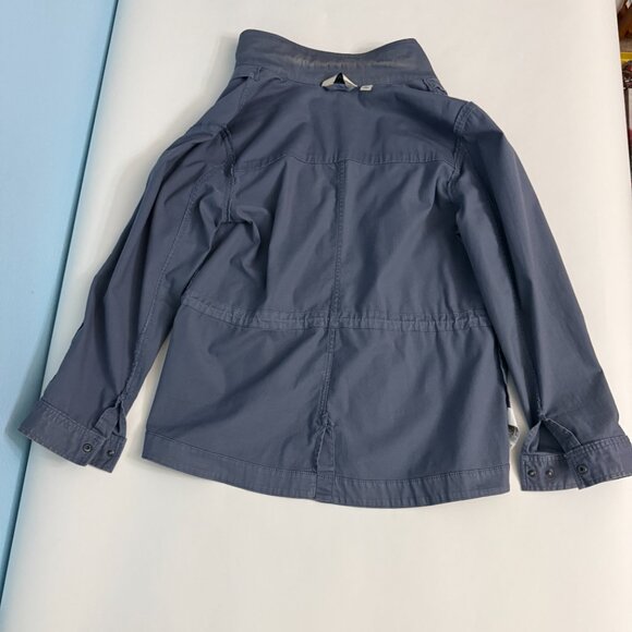 LL Bean Cotton Canvas Jacket Blue Gray Full Zip 4 Pockets Size XL - Picture 10 of 11